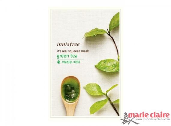 Innisfree真萃鮮潤(rùn)面膜綠茶 ￥40/6片