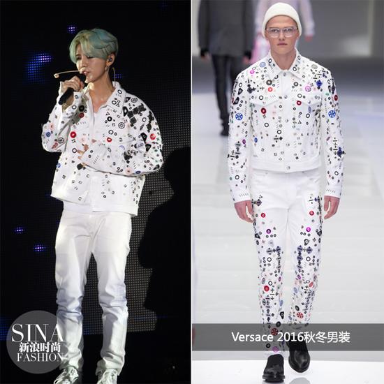 鹿晗穿Versace 2016秋冬男裝