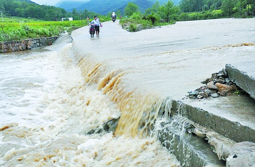 短時強降雨攜帶泥土、沙石、樹木等造成災(zāi)害