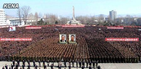 朝鮮民眾稱，朝鮮軍民“將在任意時期、對任意對象隨意實施無止境的正義打擊，一定實現(xiàn)民族的夙愿祖國統(tǒng)一大業(yè)”。