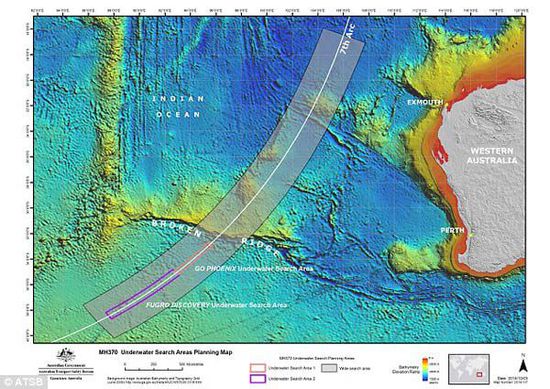 MH370調(diào)查員承認(rèn)找錯地方 優(yōu)先搜尋區(qū)域再次南移