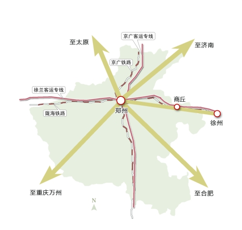 未來鄭州將成"米"字形鐵路樞紐 到周邊省會只需2小時