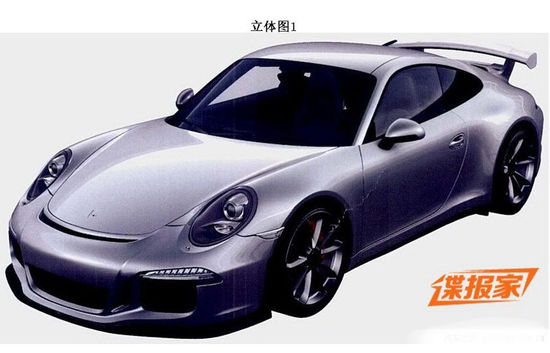 保時(shí)捷911 GT3申報(bào)圖