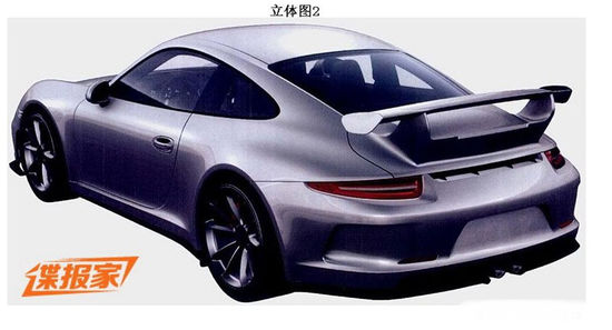 保時(shí)捷911 GT3申報(bào)圖