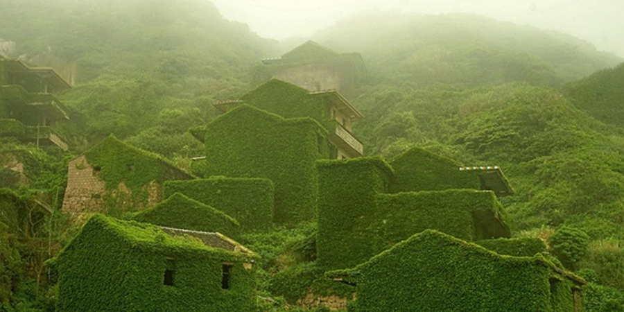 實(shí)拍被大自然吞沒(méi)的中國(guó)漁村