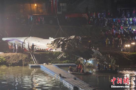 2月4日，經(jīng)過近10余小時的努力，臺灣復(fù)興航空失事班機于當(dāng)晚21時許從基隆河中打撈上岸。