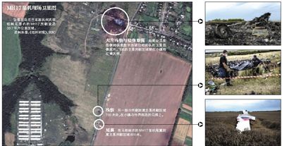 馬航MH17客機(jī)殘骸照片顯示，其機(jī)身上有許多細(xì)小孔洞。多名專家分析稱，這些孔洞或是飛機(jī)被導(dǎo)彈爆炸后飛散的彈片擊中所致。