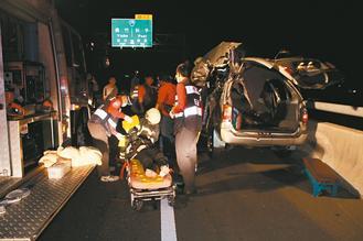 嘉義縣八十二號快速道路發(fā)生死亡車禍，造成二死一重傷慘劇。