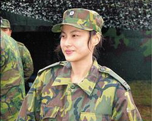 　臺灣最美女軍官。