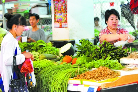 臺(tái)風(fēng)加伏天催漲鄭州菜價(jià)