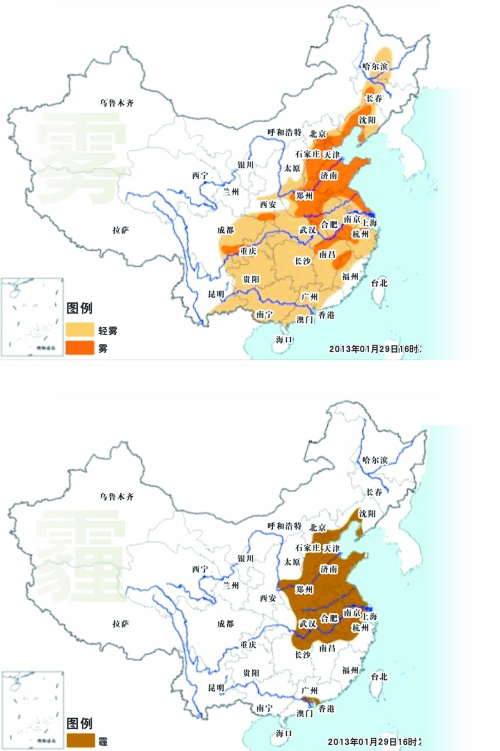 北京、天津、石家莊等屬嚴(yán)重污染，鄭州、武漢等屬重度污染